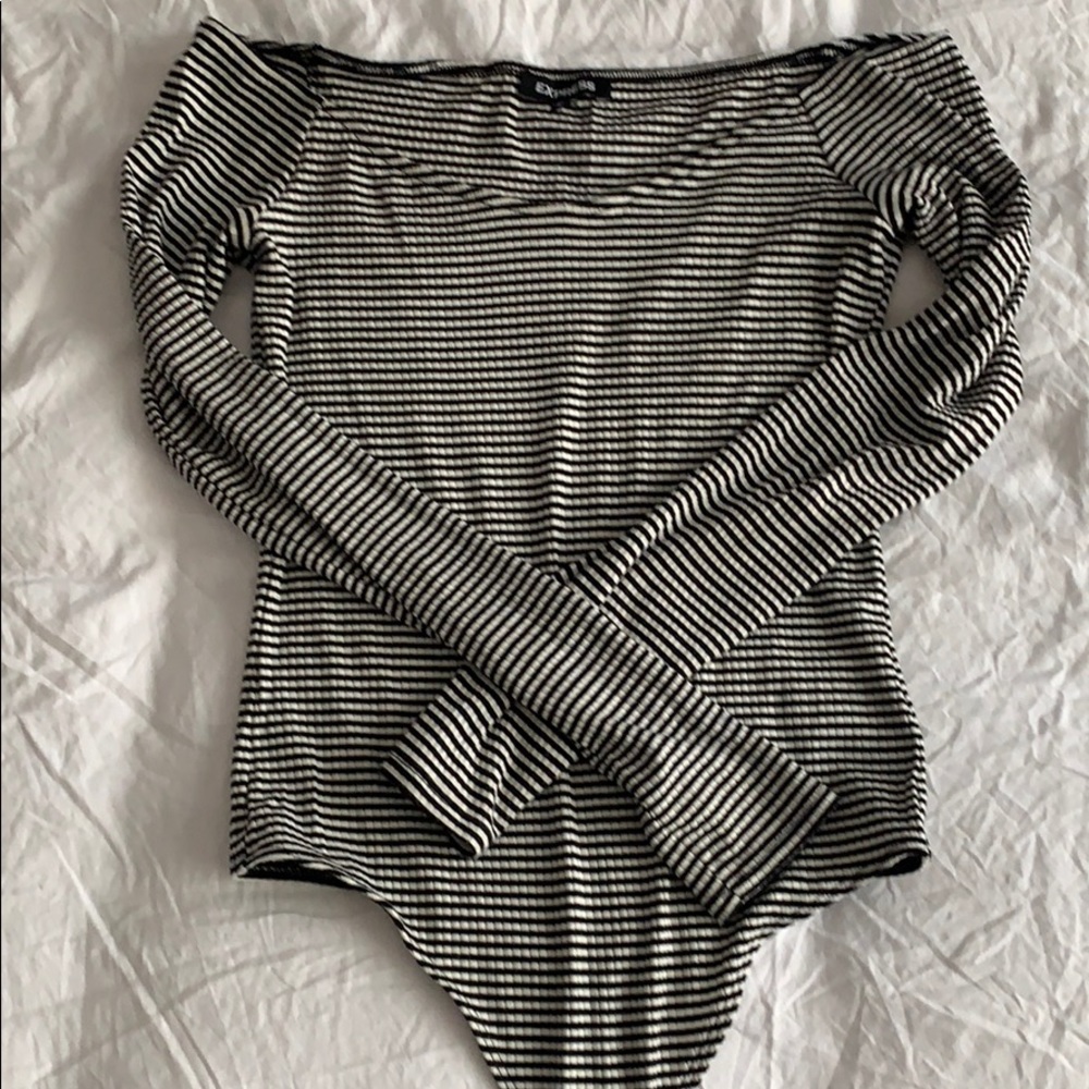 Express Off Shoulder Thong Bodysuit SZ S